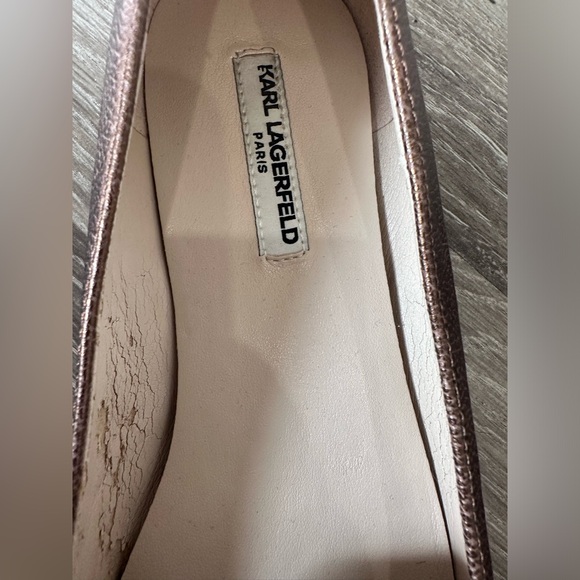 Karl Lagerfeld Brown Leather Loafers - Picture 3 of 7